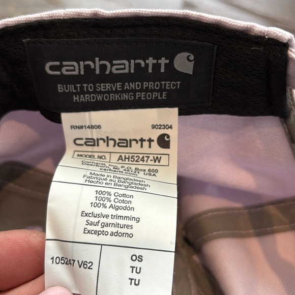 Carhartt Force Sweatband ,Canvas,embroidered script graphic hat,buckle back - Picture 10 of 10
